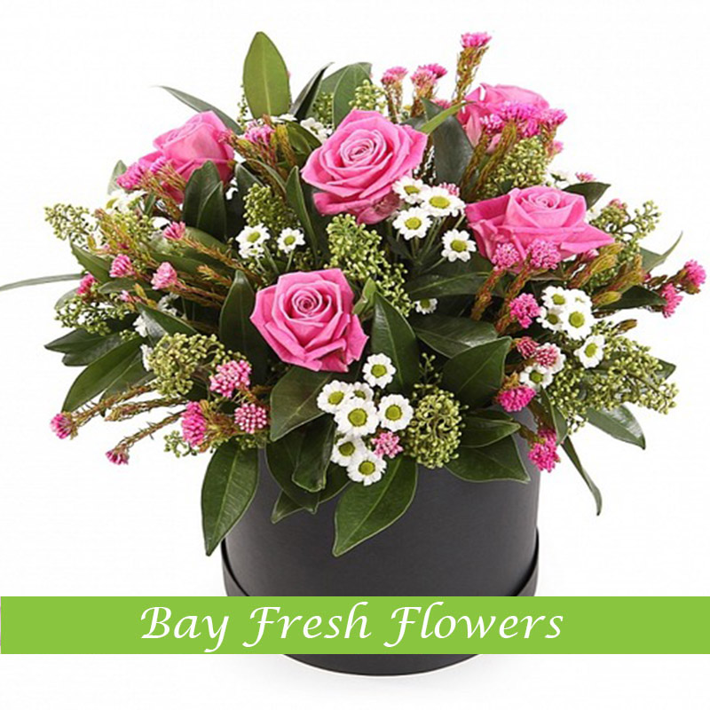 Dawn of the summer Flowers in a hat box Buy in Vancouver. Fresh