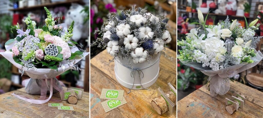 xmas flower arrangements