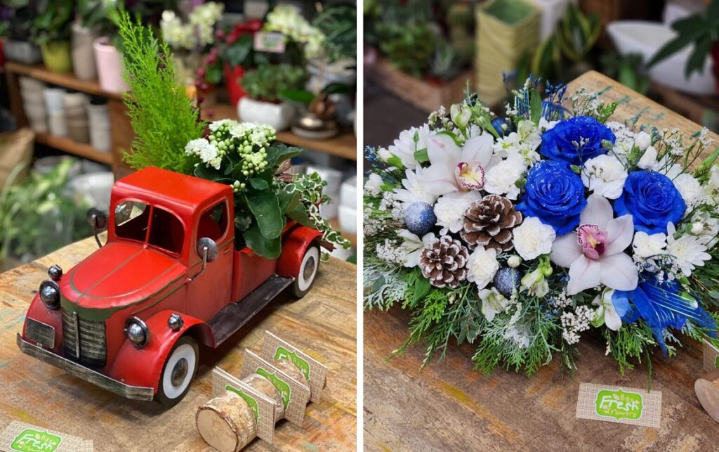 xmas floral arrangements
